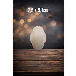Tabliczka ozdobna 5 7,5cm z jednym otworem, tabliczka 7,5cm, sklejka 3mm